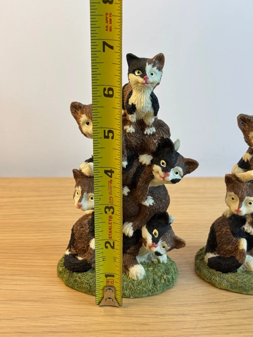 Vintage Stacked Cat Pyramid Resin Figures- Home Accent‎